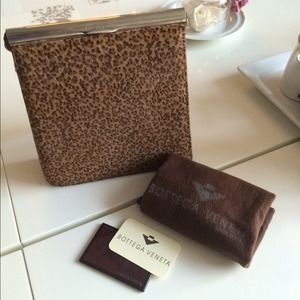 Bottega Veneta Calf hair clutch