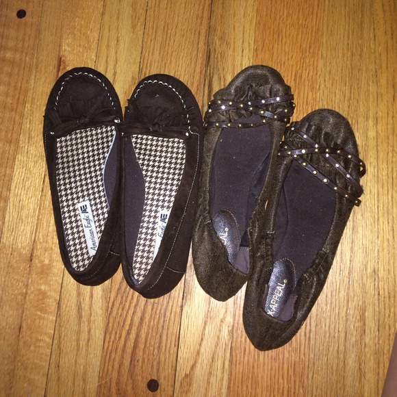 American Eagle Outfitters Shoes - Brown flats bundle