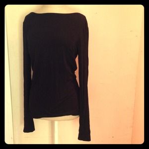 Trouvé backless long sleeve shirt