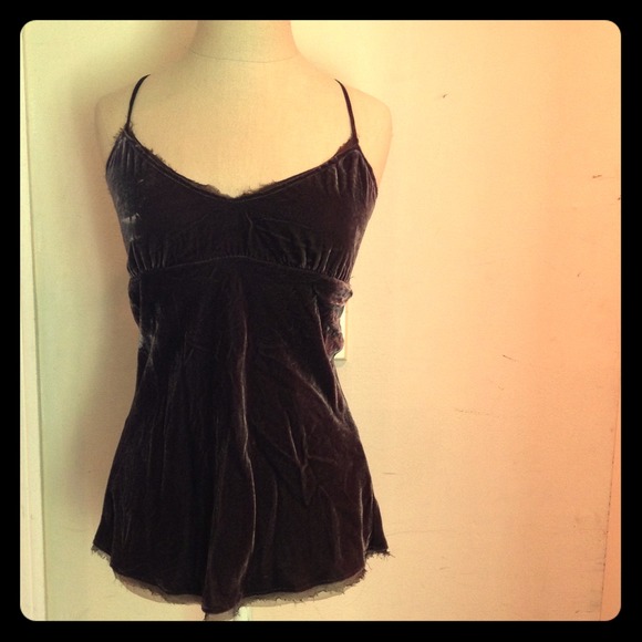 Vince crushed velvet tank
