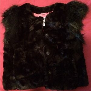Neiman Marcus + target faux fur vest Skaist Taylor