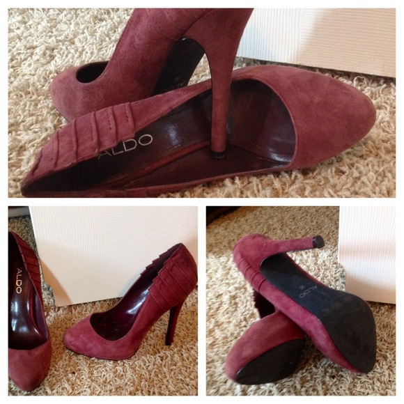 Aldo Maroon sued pumps