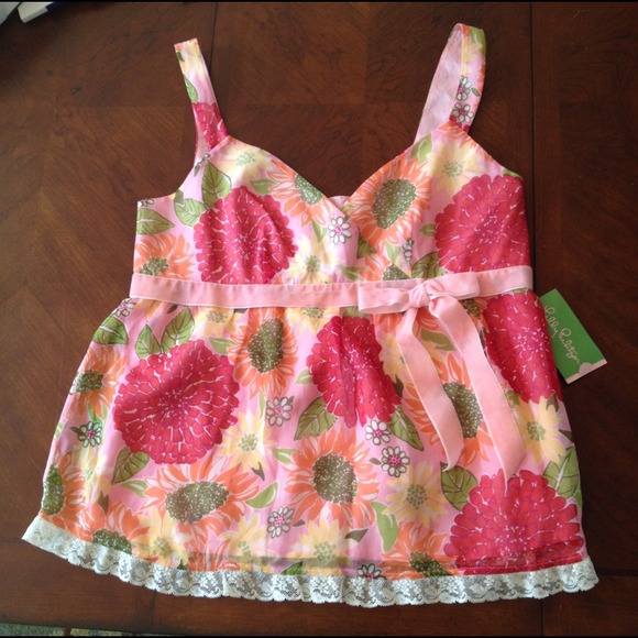 Lilly Pulitzer Tops - New w/tag. Lilly Pulitzer Silk Top. Size 8.