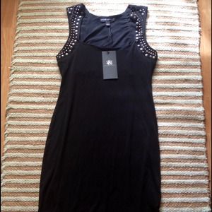 Rock & Republic Black Studded Dress