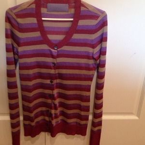 Vera Wang Lavender Label Metallic Sweater