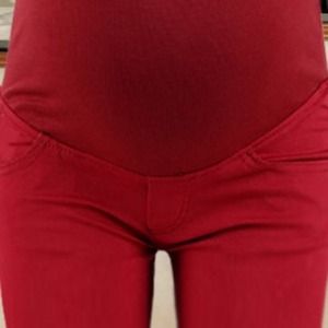 Trendy red maternity jeans S