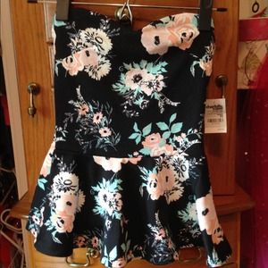 Peplum tube top
