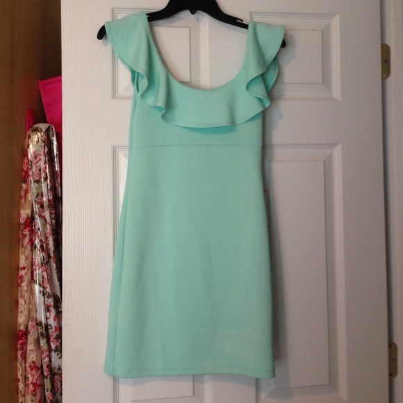 Mint green dress