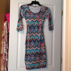 Aztec print dress