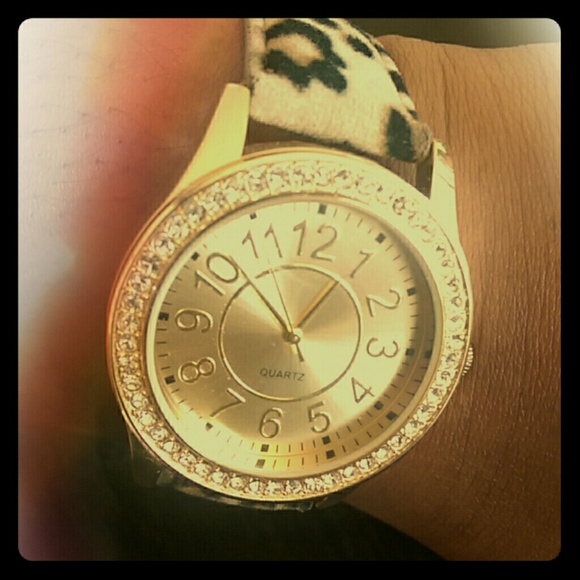 SOLD in bundle Leopard print band Watch