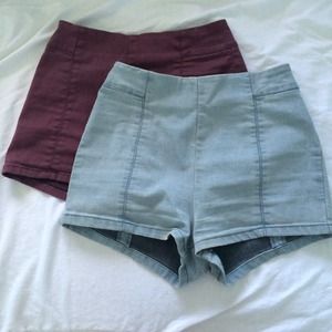 TODAY!! Urban Outfitters ZipUp High Waisted Shorts