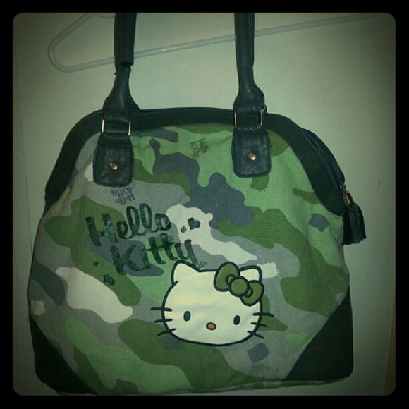 Camo Hello Kitty Tote Bag