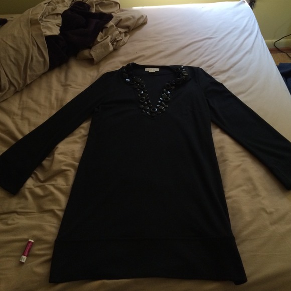 MICHAEL KORS Beaded V-neck dress