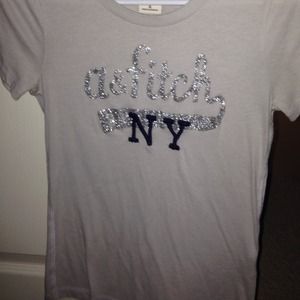 Abercrombie and Fitch sparkly graphic tee