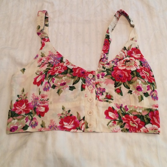Floral crop top - Picture 1 of 3