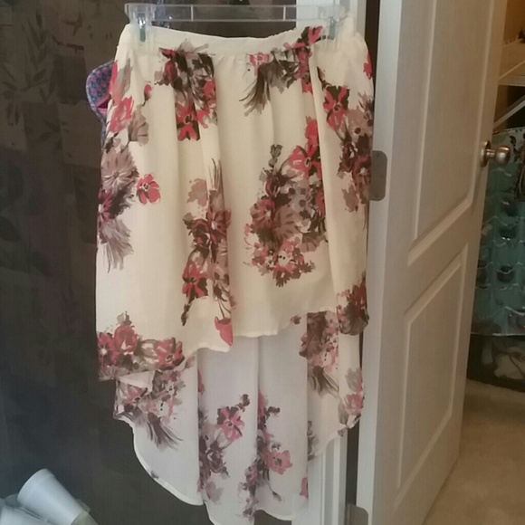 Flower maxi skirt