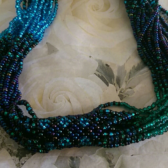 Handmade Jewel tone necklace