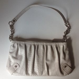 Express Light Tan Leather Mini Purse