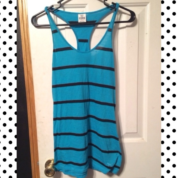 Teal and black essential VS tank top