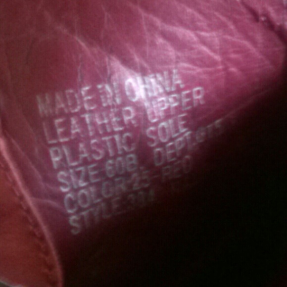 Bad Ass STUDDED RED LEATHER COW GIRL BOOTS *AS IS* - Picture 4 of 4