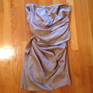 Elizabeth and James Ruched Satin Dress
