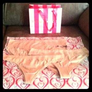VS tan nude panties bundle