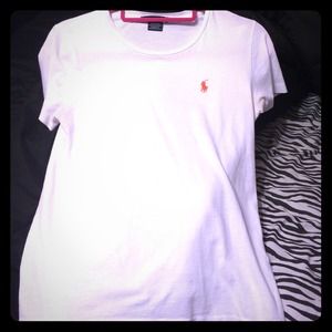 Ralph Lauren white tee shirt