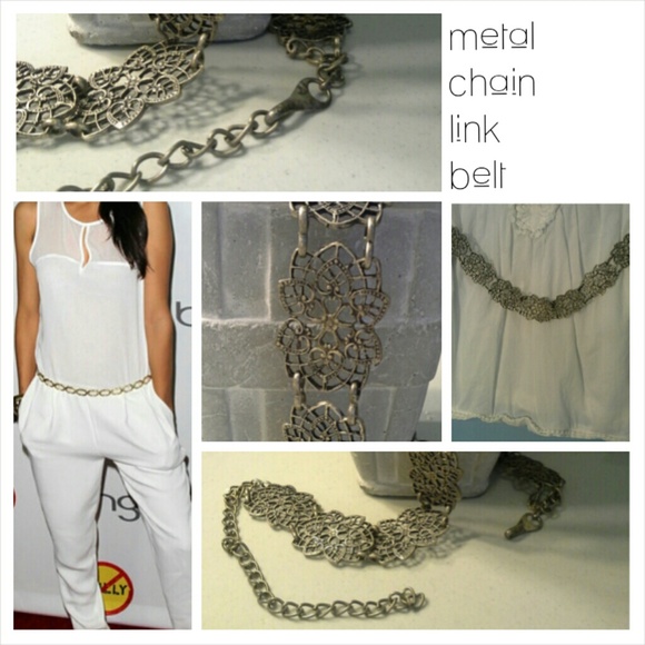 - SOLD- Vintage metal chain link belt