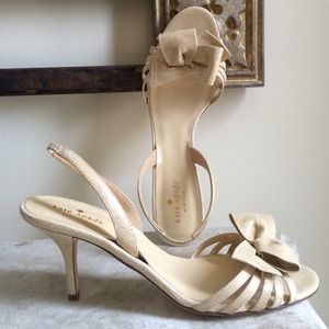 Kate Spade gold heels