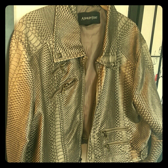 BUNDLE w/Purple jacket. faux snakeskin jacket
