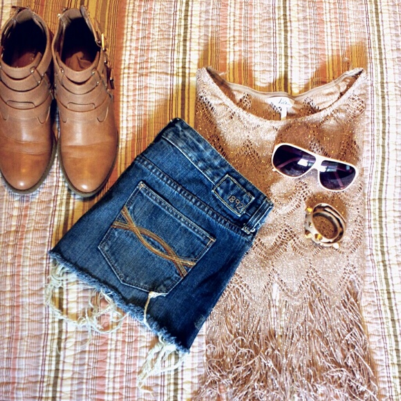 A&F denim skirt