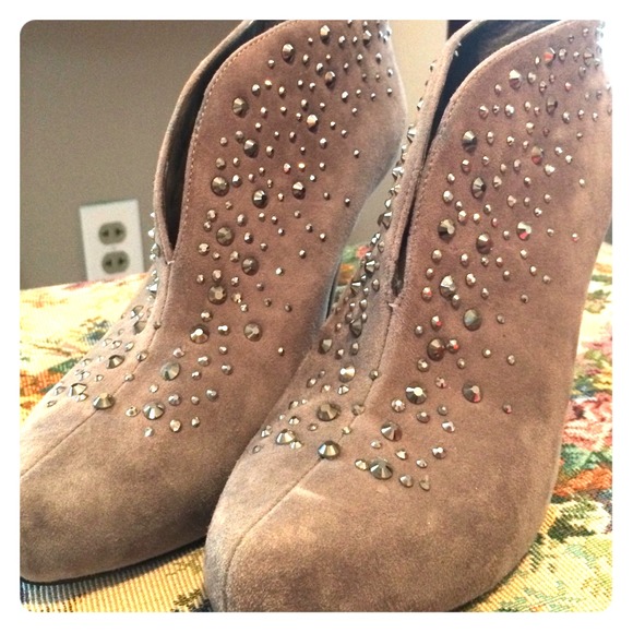 Rhinestone Studded Booties