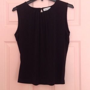 Calvin Klein Women's Black Blouse Size 6