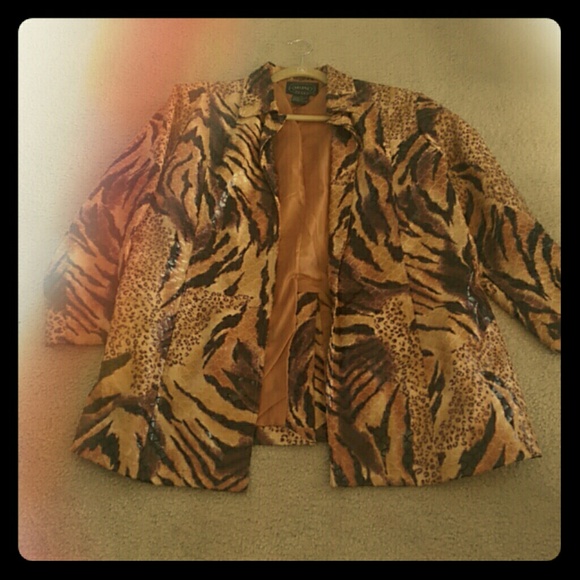 Animal print jacket
