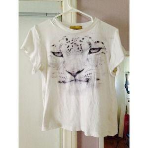 Wildfox white label tiger top
