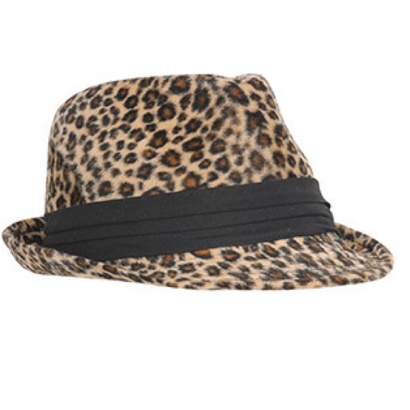 Cheetah print fedora