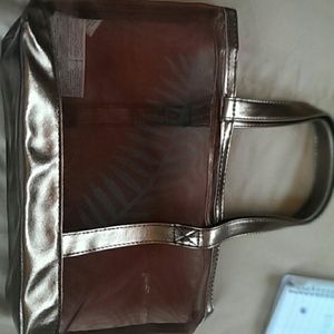 Brown see through bag