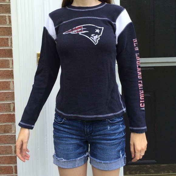 New England Patriots Waffle-knit Longsleeved Tee