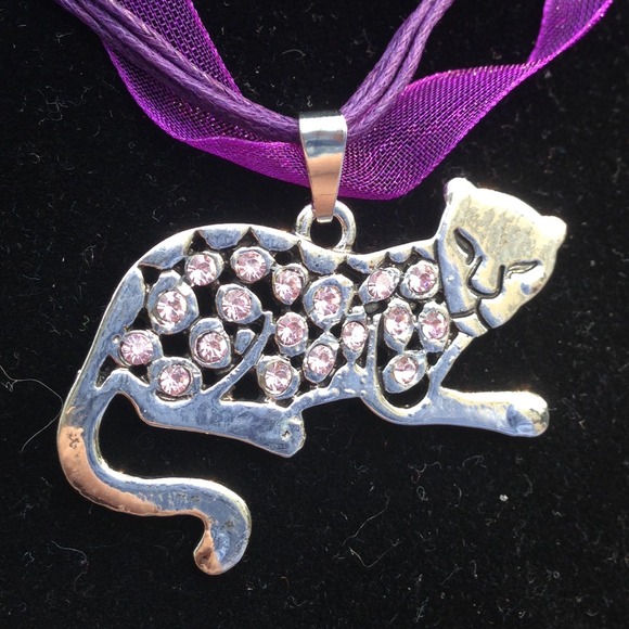 Cat Necklace and Earring Set❌SOLD❌ - Picture 2 of 3