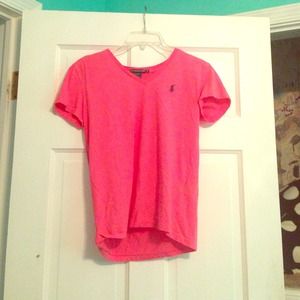 pink Ralph Lauren tshirt vneck