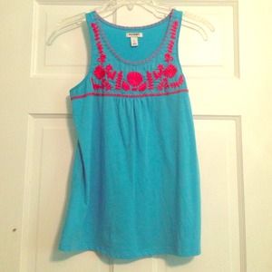 blue and pink tank top!