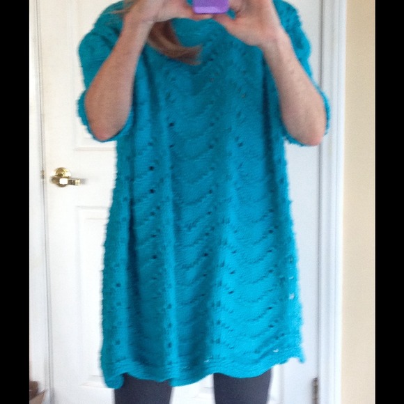 Beautiful Handknit Acrylic Long Sweater Top