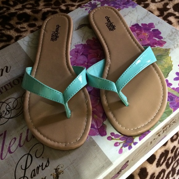 Aqua blue sandals