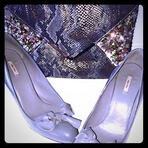 SNAKE PRINT CLUTCH AND MIU MIU PUMPS! ❤️❤️