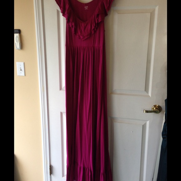Extra Long Fuscia Maxi in washable cotton jersey