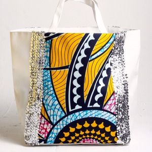 TOTE BEACH BAG: tribal by GOLDA JAYNE