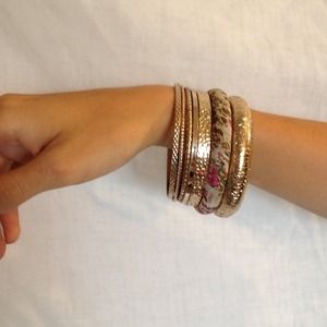 Gold bangles