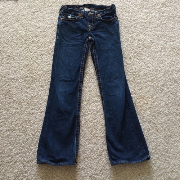 Bootcut children's True Religion jeans.