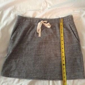 Loft gray jersey mini skirt