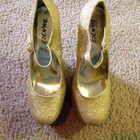 Bumper Shoes 97s Gold Platforms Poshmark